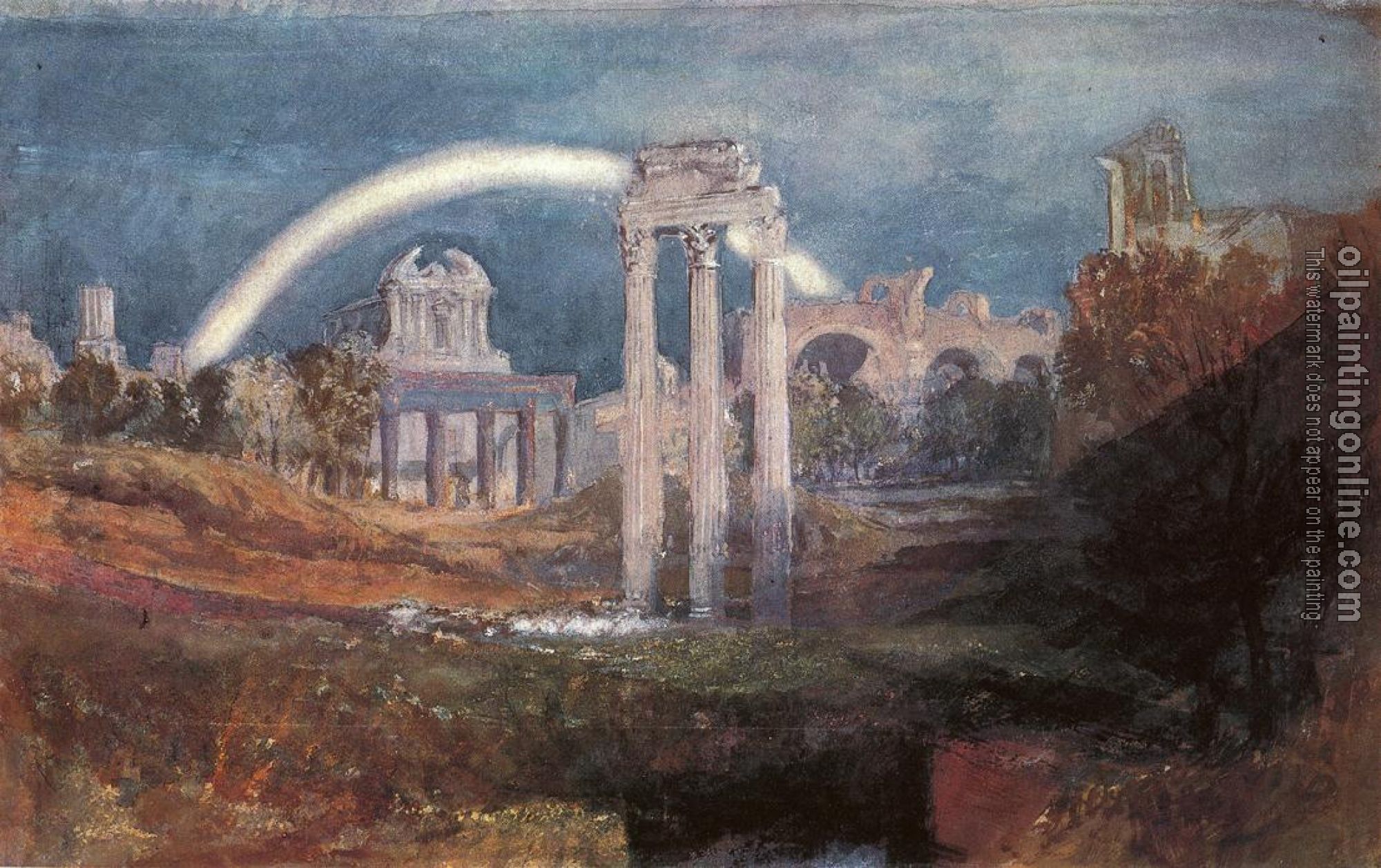 Turner, Joseph Mallord William - Rome,The Forum with a Rainbow